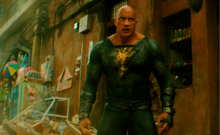 Frame do filme black adam, personagem da dc comics