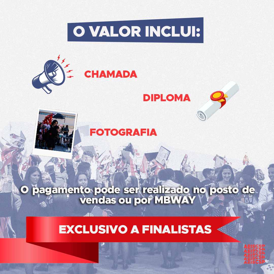 Informações da cerimónia de finalistas